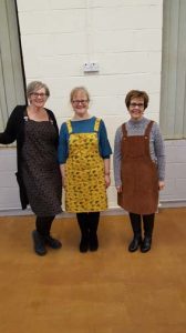 General dressmaking class, lotf of students made Tilly and the Buttons Cleo dresses