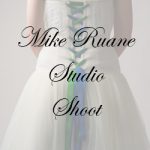 Mike Ruane studio shoot short tulle Wedding gown