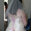 Bespoke crystal embellished wedding gown