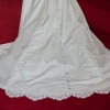Lace detail train bespoke wedding gown