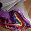 bespoke rainbow wedding dress