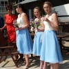 Bespoke vintage style bridesmaid dresses