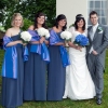 Steel grey bespoke bridesmaids dresses